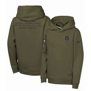 Nike Dallas Cowboys Salute To Service Military Hoodie Youth Large 14-16 NWT